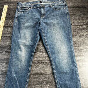Gap Girlfriend Jeans Women’s 12/32 Dark Indigo Wash Stretch Denim